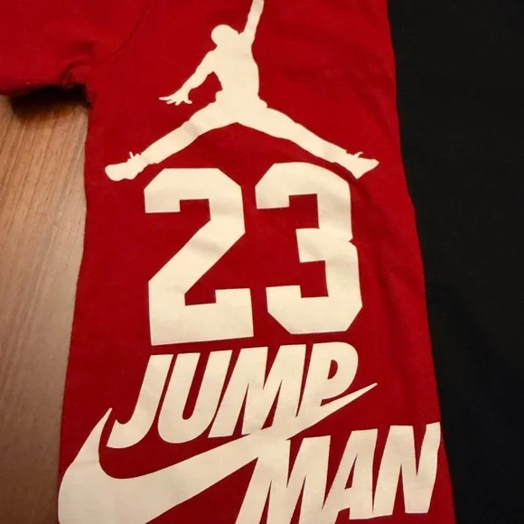 12M Jordan Baby Boys 23 Colorblock Romper Outfit - Picture 2 of 4